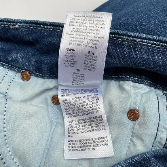 Mother The Looker Ankle Fray Skinny Jeans in Bazaar Adventures Size 26 - Picture 10 of 10